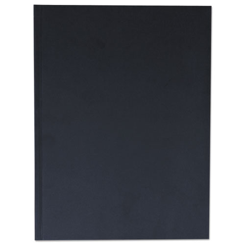 Universal® Casebound Hardcover Notebook, 1-Subject, Wide/Legal Rule, Black Cover, (150) 10.25 X 7.63 Sheets