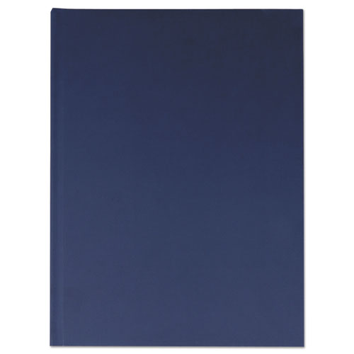 Casebound Hardcover Notebook, 1 Subject, Wide/Legal Rule, Dark Blue Cover, 10.25 x 7.63, 150 Sheets