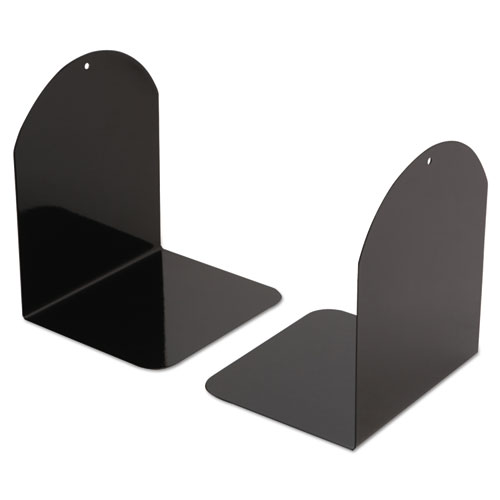 Magnetic Bookends, 6 x 5 x 7, Metal, Black | by Plexsupply