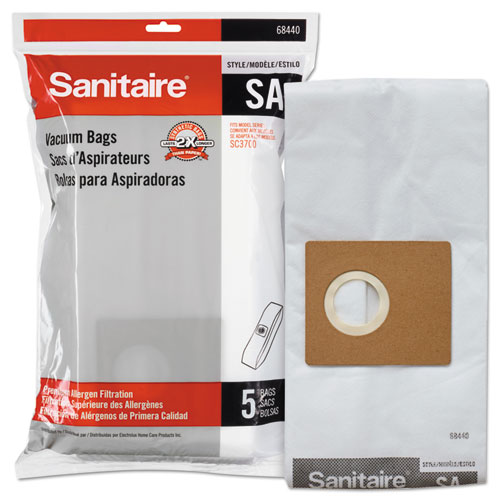 Image of Sanitaire® Style Sa Disposable Dust Bags For Sc3700A, 5/Pack, 10 Packs/Carton