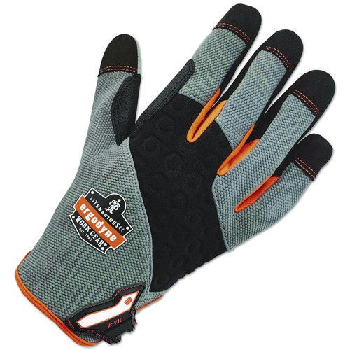 ergodyne® ProFlex 710 Heavy-Duty Utility Gloves, Medium, Gray, 1 Pair, Ships in 1-3 Business Days