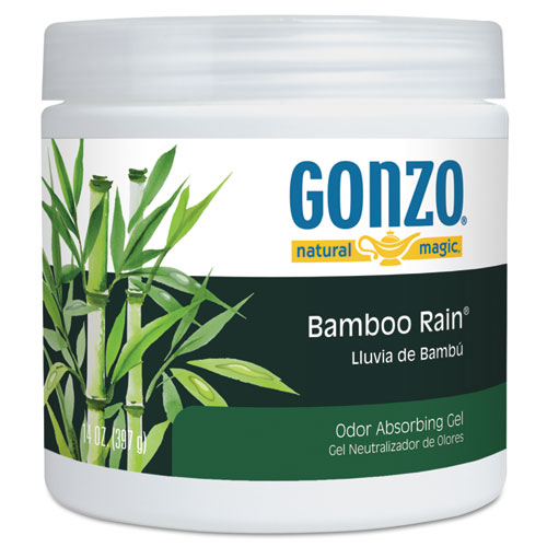 Natural Magic® Odor Absorbing Gel, Bamboo Rain, 14 oz Jar, 12/Carton