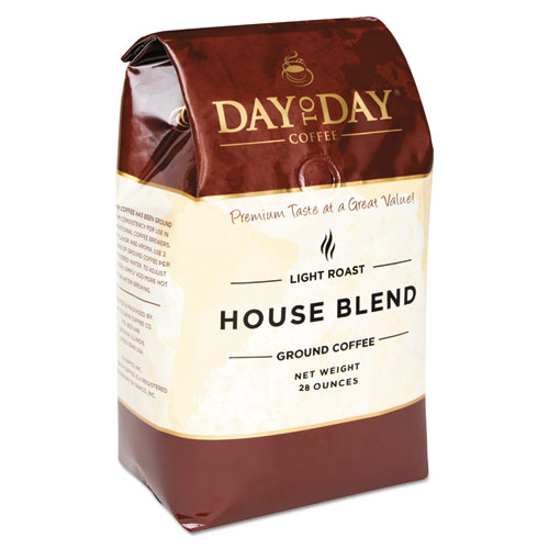 100% Pure Coffee, House Blend, Ground, 28 Oz Bag, 3/pack