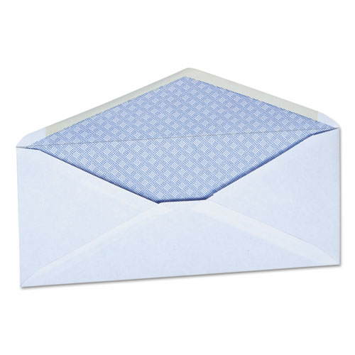 Image of Open-Side Security Tint Business Envelope, #10, Monarch Flap, Gummed Closure, 4.13 x 9.5, White, 500/Box