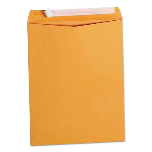 Universal® Peel Seal Strip Catalog Envelope, #13 1/2, Square Flap, Self-Adhesive Closure, 10 X 13, Natural Kraft, 100/Box