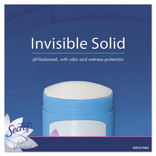 Invisible Solid Anti-Perspirant and Deodorant, Powder Fresh, 0.5 oz Stick, 24/Carton