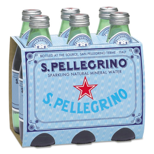 S. Pellegrino® Sparkling Natural Mineral Water, 8 oz Bottle, 24/Carton