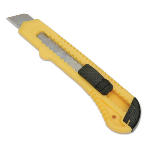 5110016215255, SKILCRAFT Utility Knife, Snap-Off, 18mm, 13 Segments, Yellow/Black