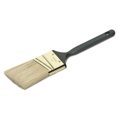 8020015964251 SKILCRAFT 2 Angled Sash Paint Brush, Natural Bristle, Black Plastic Handle