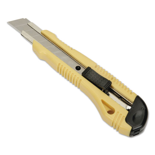 5110016215256, SKILCRAFT Utility Knife, Snap-Off, 18 mm, 8 Segments, Yellow/Black