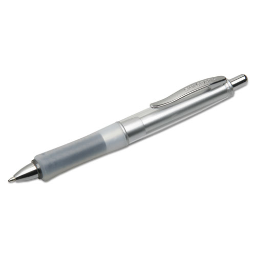 7520016296573 SKILCRAFT WriteBalance Wide Body Ballpoint Pen, Retractable, Medium 1 mm, Black Ink, Silver Barrel