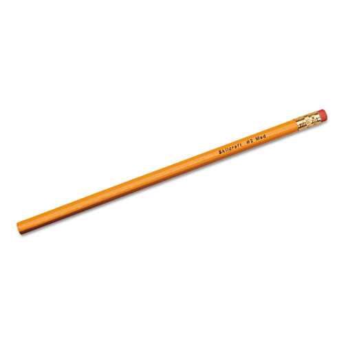 7510002815234 SKILCRAFT Woodcase Pencil, HB (#2), Black Lead, Yellow Barrel, Dozen