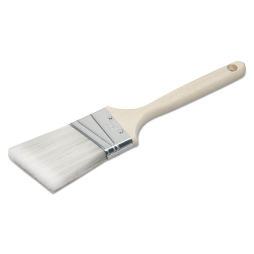 8020015964247 SKILCRAFT 2 1/2 Angled Sash Paint Brush, Polyester, Wood Handle