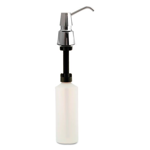 Contura Counter-Mounted Soap Dispenser, 34 oz, 3.31 x 3.31 x 4.5, Stainless Steel