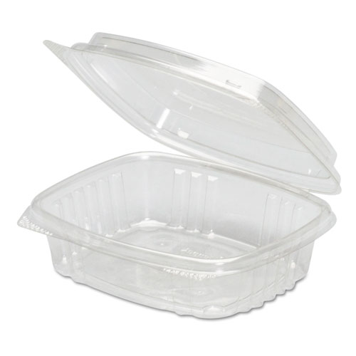 Clear Hinged Deli Container, High Dome Lid, Apet, 8 Oz,5 3/8 X 4 1/2 X 2, 200/ct