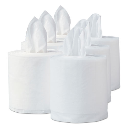 Power Clean Wipers for WetTask Customizable Wet Wiping System with (1) Bucket, 12 x 6, Unscented, 95/Roll, 6 Rolls/Carton