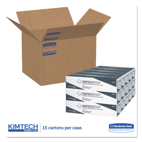 Image of Kimtech™ Precision Wiper, Pop-Up Box, 1-Ply, 14.7 X 16.6, Unscented, White, 144/Box, 15 Boxes/Carton
