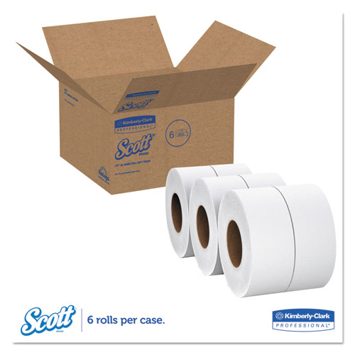 Essential JRT Extra Long Bathroom Tissue, Septic Safe, 2-Ply, White, 2000 ft, 6 Rolls/Carton
