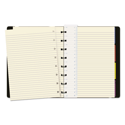 Image of Filofax® Notebook, 1-Subject, Medium/College Rule, Black Cover, (112) 8.25 X 5.81 Sheets