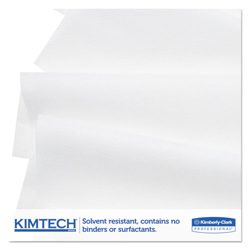 Image of Kimtech™ Scottpure Wipers, 1/4 Fold, 12 X 15, White, 100/Box, 4/Carton
