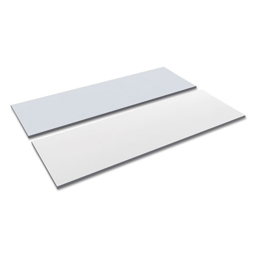 Image of Alera® Reversible Laminate Table Top, Rectangular, 71.5W X 23.63D, White/Gray