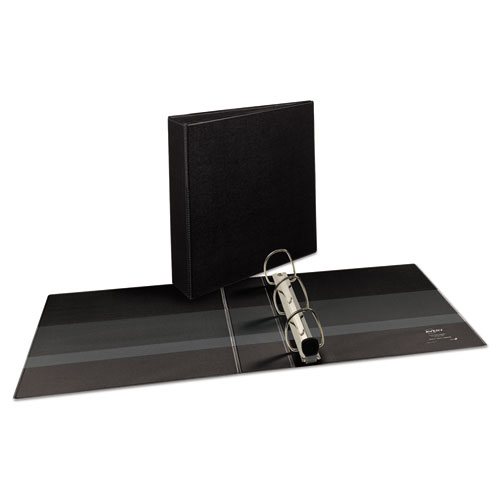 Image of Heavy-Duty View Binder with DuraHinge and One Touch EZD Rings, 3 Rings, 2" Capacity, 11 x 8.5, Black