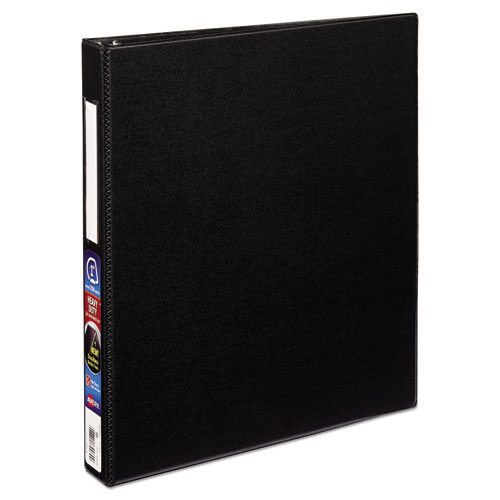 DURABLE NON-VIEW BINDER WITH DURAHINGE AND SLANT RINGS, 3 RINGS, 1" CAPACITY, 11 X 8.5, BLACK