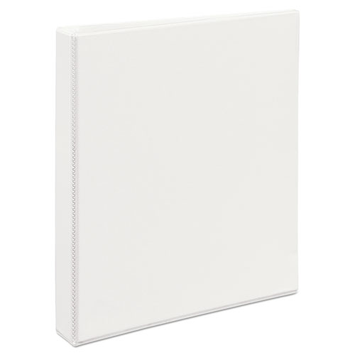 Image of Durable View Binder with DuraHinge and EZD Rings, 3 Rings, 1" Capacity, 11 x 8.5, White, (9301)