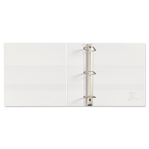 Image of Heavy-Duty Non Stick View Binder with DuraHinge and Slant Rings, 3 Rings, 2" Capacity, 11 x 8.5, White, (5504)