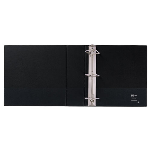 Image of Avery® Durable Non-View Binder With Durahinge And Slant Rings, 3 Rings, 3" Capacity, 11 X 8.5, Black