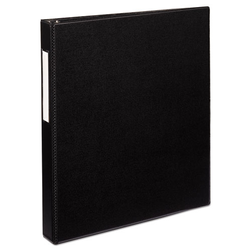 Durable Non-View Binder with DuraHinge and EZD Rings, 3 Rings, 1" Capacity, 11 x 8.5, Black