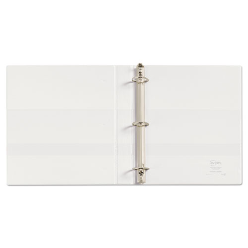 Durable View Binder with DuraHinge and EZD Rings, 3 Rings, 1" Capacity, 11 x 8.5, White