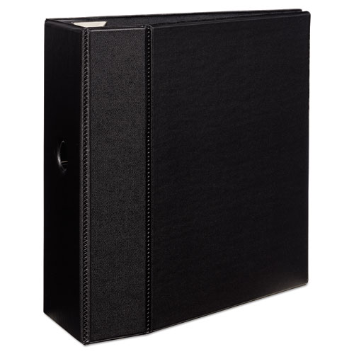 Image of Avery® Heavy-Duty Non-View Binder With Durahinge, Locking One Touch Ezd Rings And Thumb Notch, 3 Rings, 5" Capacity, 11 X 8.5, Black