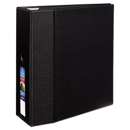 Image of Avery® Heavy-Duty Non-View Binder With Durahinge, Locking One Touch Ezd Rings And Thumb Notch, 3 Rings, 5" Capacity, 11 X 8.5, Black
