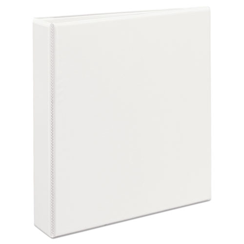 Durable View Binder with DuraHinge and EZD Rings, 3 Rings, 1.5" Capacity, 11 x 8.5, White, (9401)
