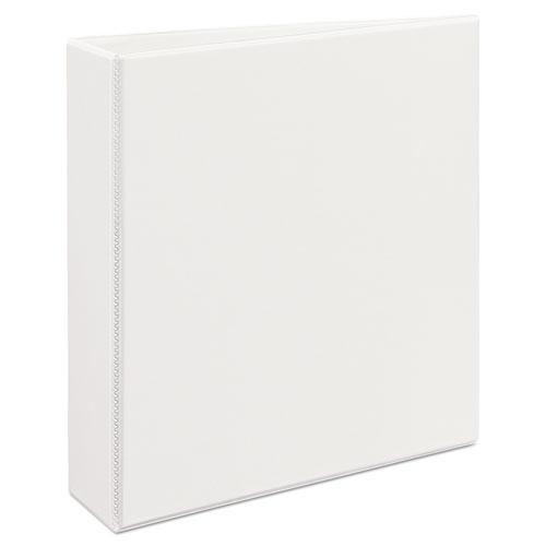 Durable View Binder with DuraHinge and EZD Rings, 3 Rings, 2" Capacity, 11 x 8.5, White