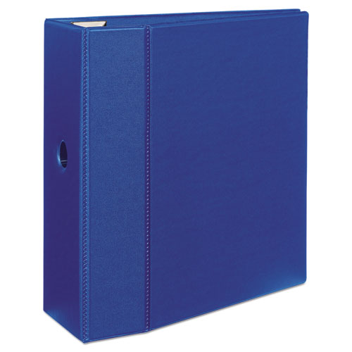 Image of Avery® Heavy-Duty Non-View Binder With Durahinge, Locking One Touch Ezd Rings And Thumb Notch, 3 Rings, 5" Capacity, 11 X 8.5, Blue