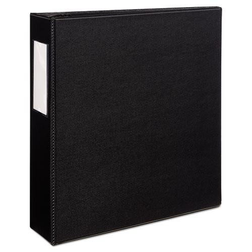 Durable Non-View Binder with DuraHinge and EZD Rings, 3 Rings, 3" Capacity, 11 x 8.5, Black