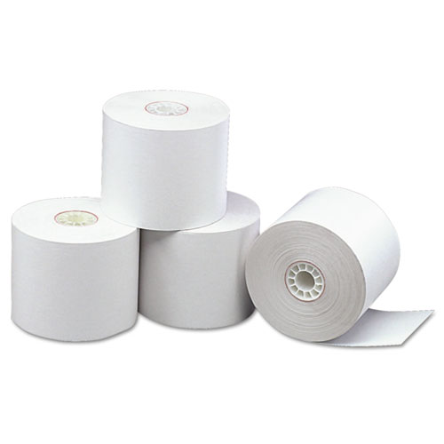 DIRECT THERMAL PRINTING PAPER ROLLS, 0.69" CORE, 2.31" X 338 FT, WHITE, 12/CARTON