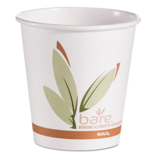 Bare By Solo Eco-Forward Recycled Content Pcf Hot Cups, Paper, 10 Oz, 1000/ctn