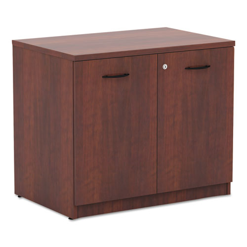 Image of Alera® Valencia Series Storage Cabinet, 34.13W X 22.78D X 29H, Medium Cherry