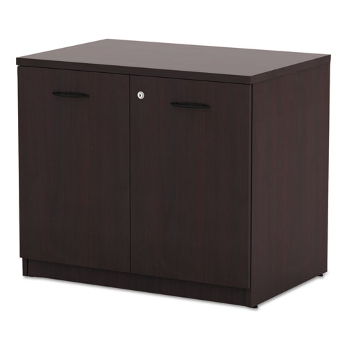 Alera Valencia Series Storage Cabinet, 34.13w x 22.78d x 29.5h, Mahogany