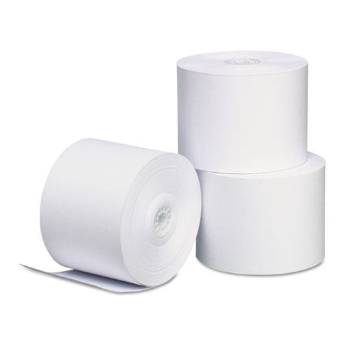 IMPACT BOND PAPER ROLLS, 0.45" CORE, 3" X 95 FT, WHITE, 50/CARTON