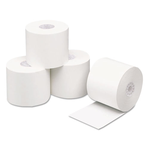 DIRECT THERMAL PRINTING PAPER, 2.1MIL, 0.45" CORE, 2.25" X 200 FT, WHITE, 50/CARTON
