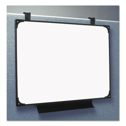 7520014545704 SKILCRAFT Dry Erase Marker Board Cubie, 29 x 38.5, Melamine White Surface, Black Frame