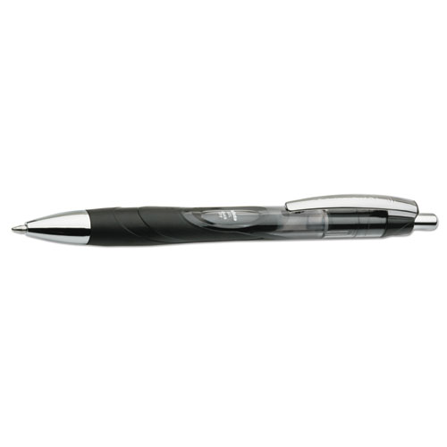 7520015068500 SKILCRAFT VISTA Gel Pen, Retractable, Medium 0.7 mm, Black Ink, Smoke Barrel, Dozen