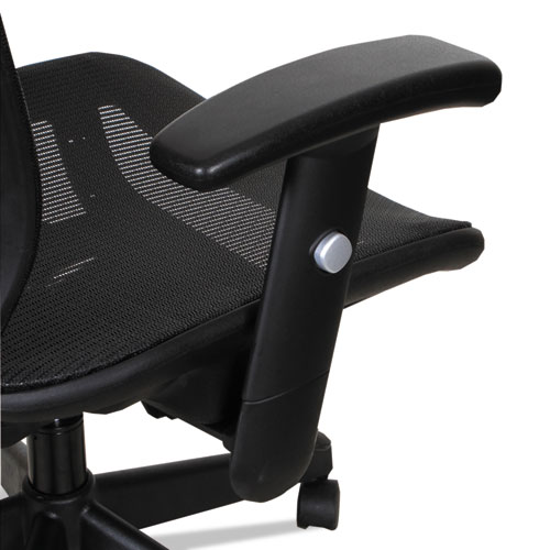 ALERA EPOCH SERIES SUSPENSION MESH MULTIFUNCTION CHAIR, SUPPORTS UP TO 275 LBS, BLACK SEAT/BLACK BACK, BLACK BASE