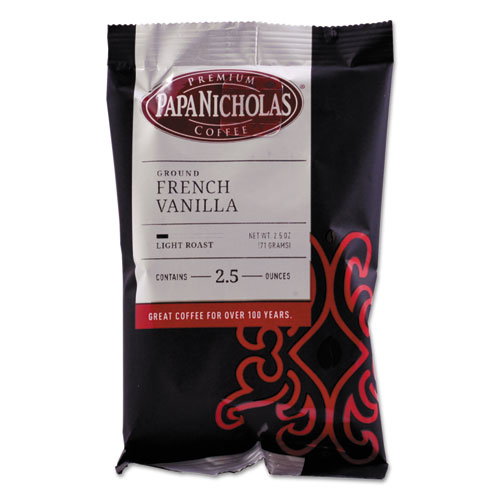 PapaNicholas® Coffee Premium Coffee, French Vanilla, 18/Carton
