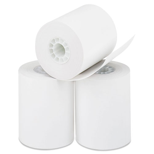 Image of Direct Thermal Printing Paper Rolls, 0.45" Core, 2.25" x 85 ft, White, 50/Carton