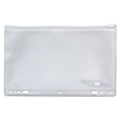 Zip-All Ring Binder Pocket, 6 X 9 1/2, Clear